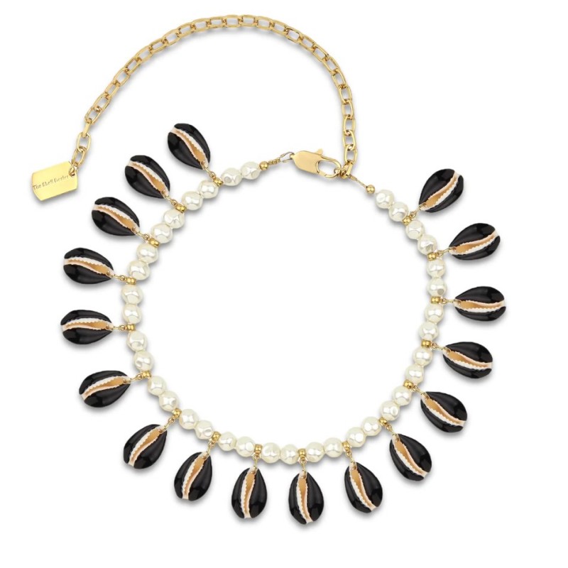 THE SHELL DEALER collier POPPERS black