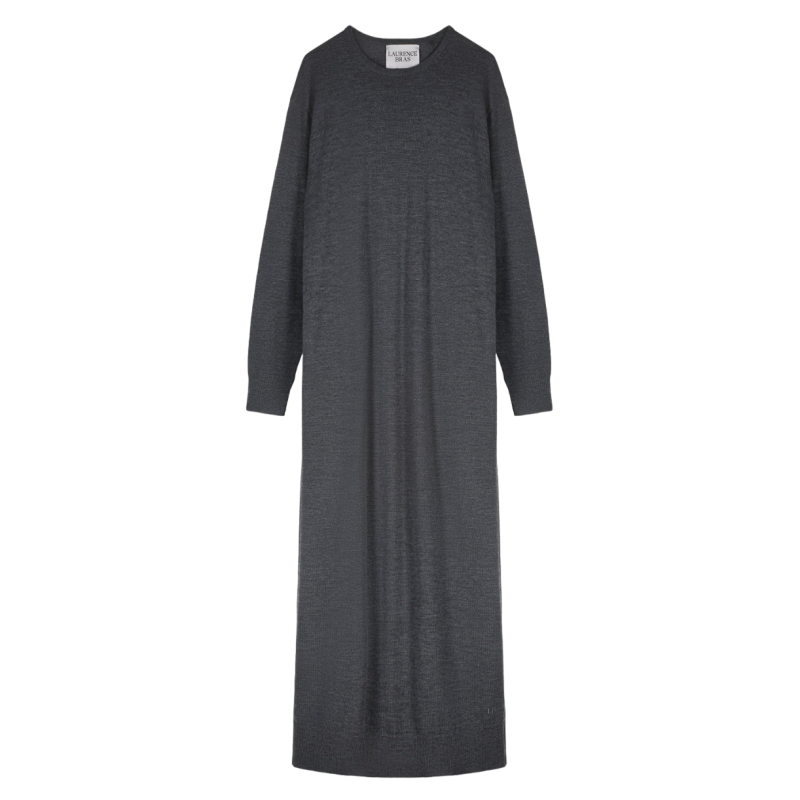 LAURENCE BRAS robe pull CANAL gris