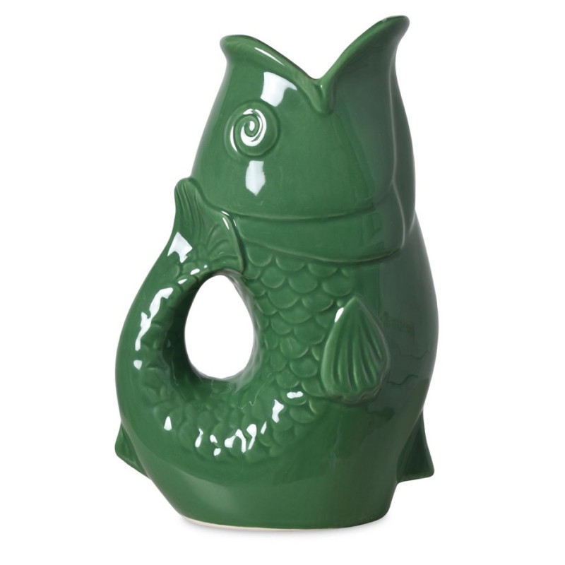 OPJET vase/carafe POISSON vert