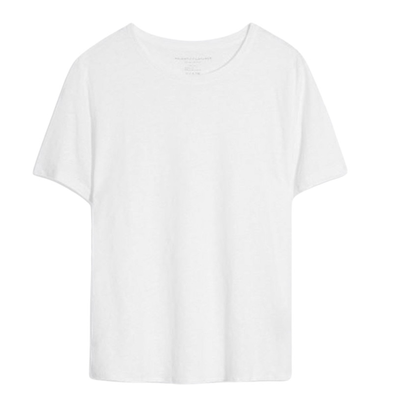 MAJESTIC FILATURES T-shirt Lin Blanc