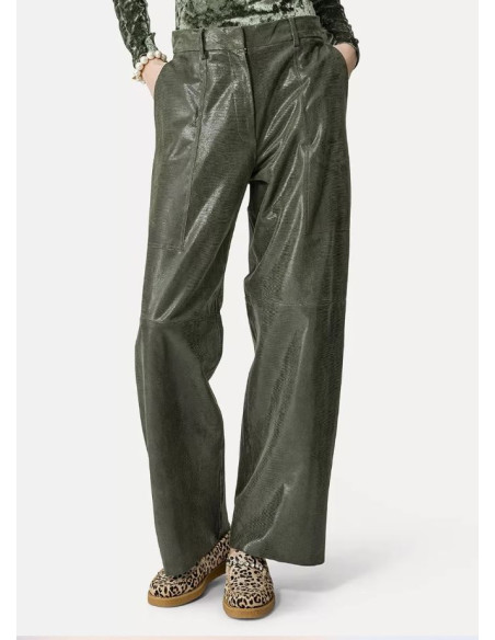 forte_forte Pantalon Cargo en Daim