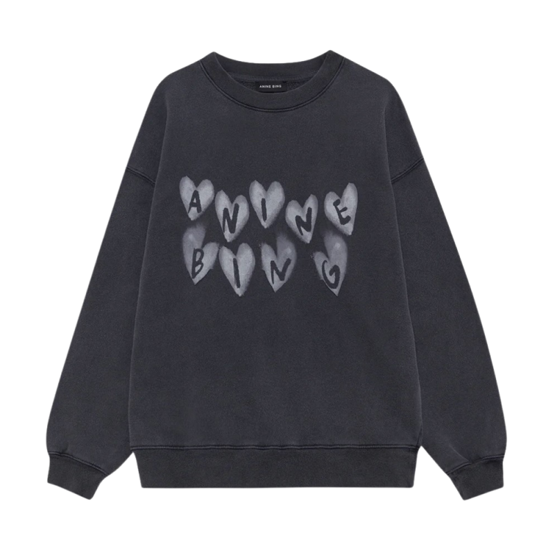 ANINE BING sweatshirt SPENCER HEART