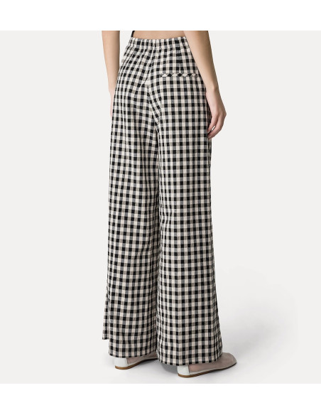 forte_forte pantalon palazzo vichy