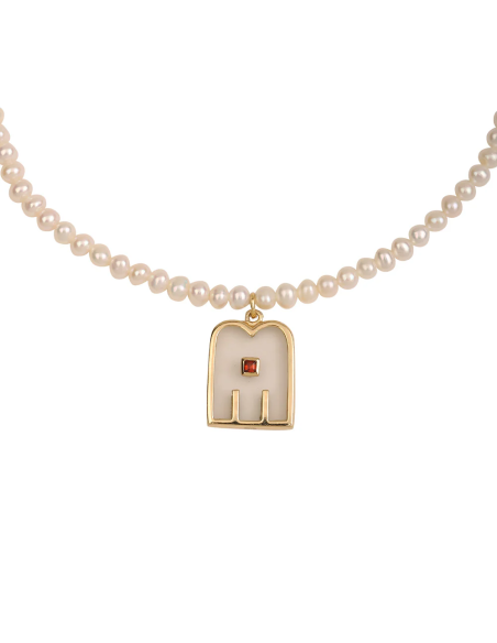 DOROTHEE SAUSSET Collier THALI Cristal Pearl