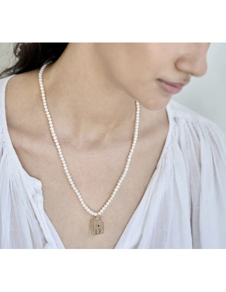 DOROTHEE SAUSSET Collier THALI Cristal Pearl